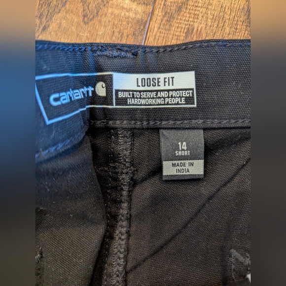 Carhartt Women's Rugged Flex Canvas Double Front Work Pants Size 12 or 14 Short - Picture 12 of 17